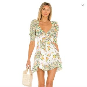 Rosalyn Floral Minidress For Love & Lemons